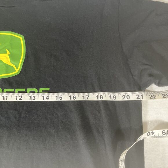 John Deere Mens Large T-Shirt Made in Mexico USA Fabric Logo Deer Farm Tractor - Picture 5 of 6